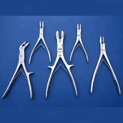 Orthopedic Rongeurs & Gouges Set of 5 Bone Surgery
