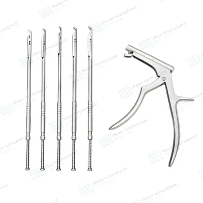 Interlaminar Kerrison Rotating Rongeur Set Spine Neurosurgery Instrument