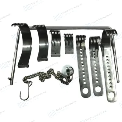 9PCS Charnley Initial Incision Retractor Set Forceps