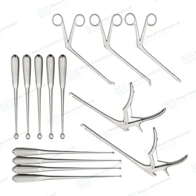 Complete Laminectomy Instrument Set 14PCS Precision Spine Surgery Kit