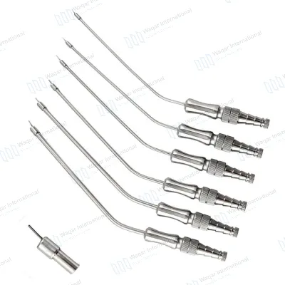 6PCS Frazier Suction Tubes with Ball Tip Neurosurgical