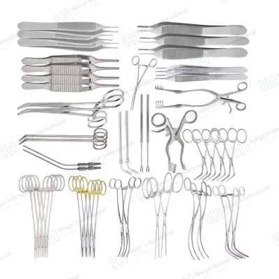 Abdominal Vascular Surgical Instrument Set Cardiovascular Procedure Kit