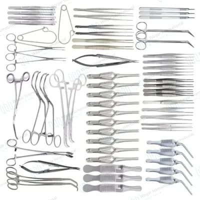Vascular Operation Instrument Set Reusable Stainless Steel
