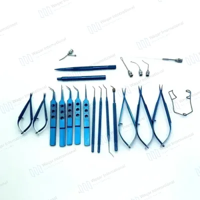 Ophthalmic Eye Surgery Instrument Kit 21 Piece