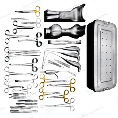 Vaginal Hysterectomy Instrument Set Gynecological Surgery Kit Uterine Removal