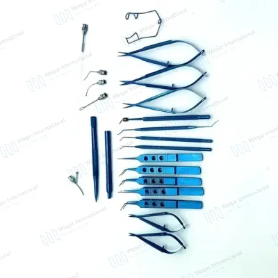 21Pcs Titanium Cataract Surgery Instrument Set Ophthalmic Surgical Kit