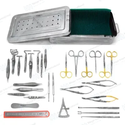 30Pcs Blepharoplasty Instrument Set Eyelid Surgery Kit Oculoplastic Surgical