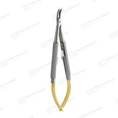 TC Jacobson Vascular Needle Holder Carbide Insert Jaws Microsurgical