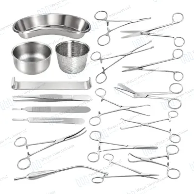 Obstetric Cesarean Surgical Kit Steel Cesarean Operation Instruments
