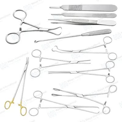 Gynecological Dilation Curettage Set Uterine Surgical Instruments for D&C