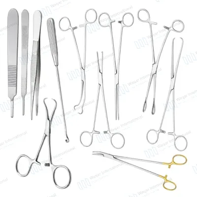 D&C Surgical Instrument Set Gynecology Curettage Kit Uterine Evacuation