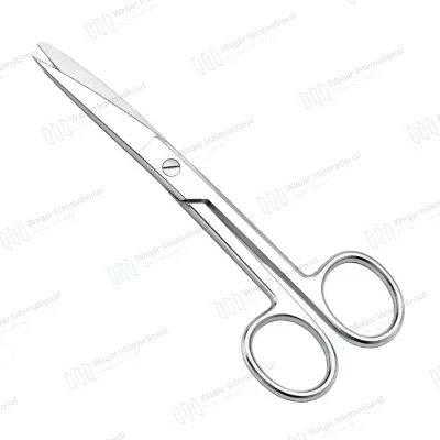 Utility Surgical Scissors Curved Blade Instrument for Controlled