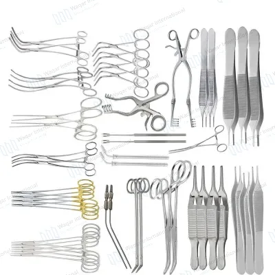 Abdominal Vascular Set Cardiovascular Surgery Instrument Kit German