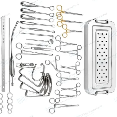 Adenoidectomy Surgical Instruments Set ENT Adenoid Surgery German
