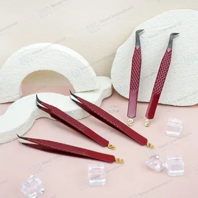 J2 Japanese Stainless Steel Anti-Static Eyelash Extension Tweezers