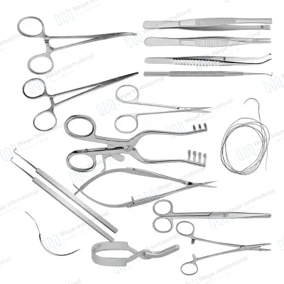 Cardiac Vascular Thoracic Surgery Instrument Kit Precision Heart Operation