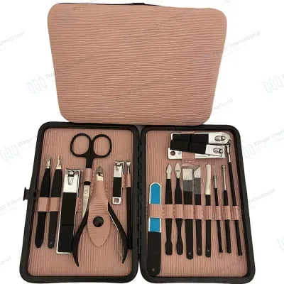 Classic Style Manicure Pedicure Kits Stainless Steel 18pcs