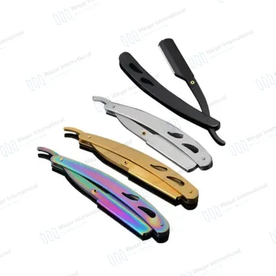 Logo Straight Razor Sustainable Barber Shaving Folding