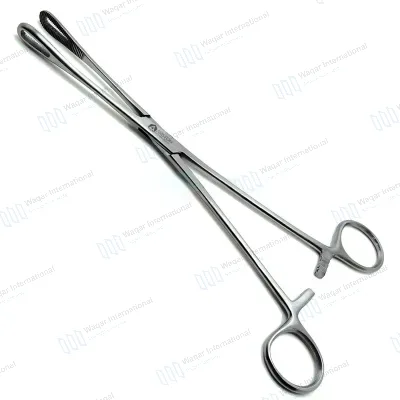 Deluxe Rampley Sponge Holding Forceps 24cm Slotted