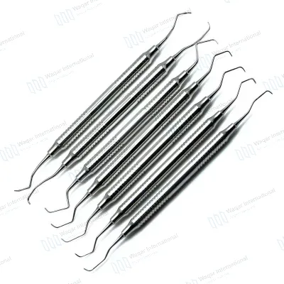 Dental Root Planning Lab Stainless Steel Handle Surgical