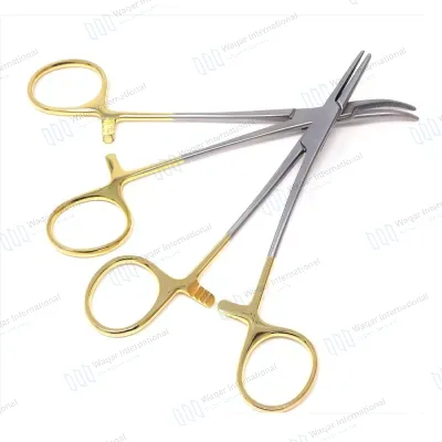 Dental Surgical Forceps Gold Handle Tungsten Carbide (TC)