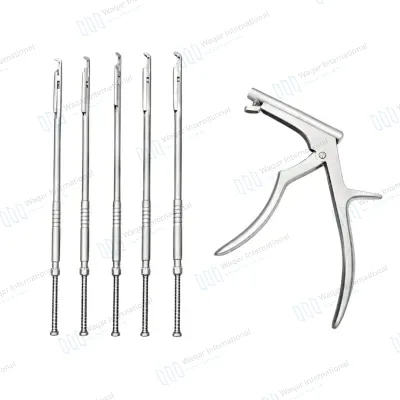 Detachable 360-Degree Rotating Interlaminar Spine Surgical Rongeur Kit Customizable