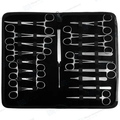 Economy 18-Piece Canine Spay Veterinary Instrument Manikin Kit