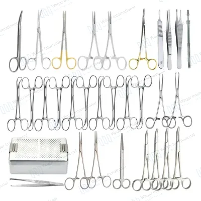 Feline Spay Neuter Surgical Pack Stainless Steel Veterinary
