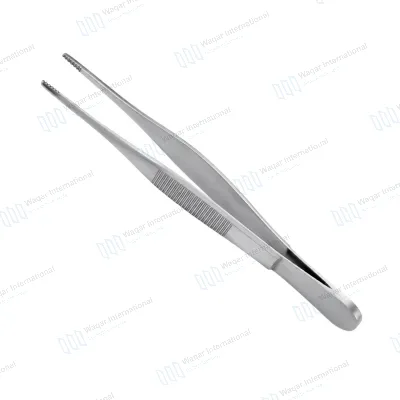 Fine Tip Dressing Forceps Teeth Reusable Stainless Steel Surgical
