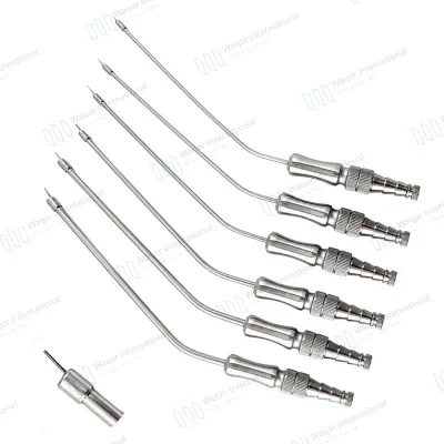 Frazier Suction Tubes Ball Tip Set 6-Piece Neurosurgery Surgical