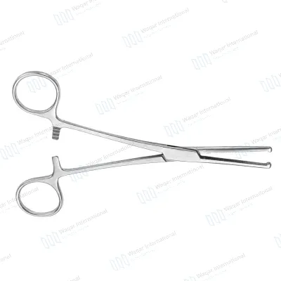 Heavy Duty Steel Straight Forceps Tissue Grasping Clamp Surgical