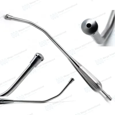 Yankauer Suction Tube 11.75" Curved Removable Tip