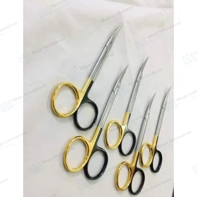 Iris TC Scissors-01 Stainless Steel Straight Curved Surgical