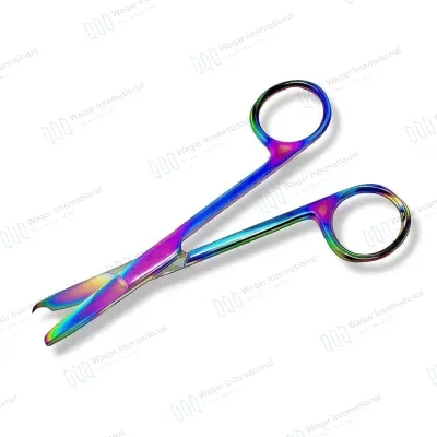 Suture Stitch Scissors 4.5 Inch Straight Reusable