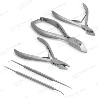 Podiatry Tool Kit 5 PCS Set Curved