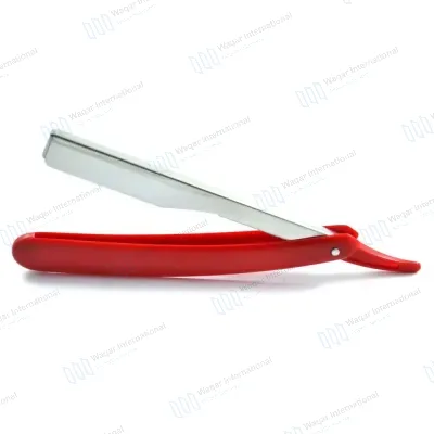 Silver Black Plastic Handle Anti-Acid Stainless Steel Single Edge