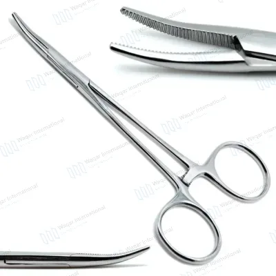 Stainless Steel Curved Mosquito Forceps Locking Hemostatic Surgical Instrument
