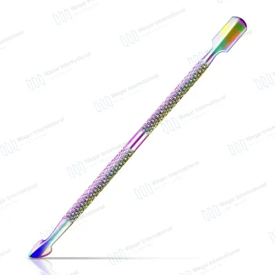 Stainless Steel Double-Use Dual-End Manicure Cuticle Pusher Cleaner Stick