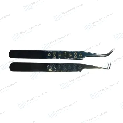 Stainless Steel Japanese Beauty Eyelash Tweezers 10mm