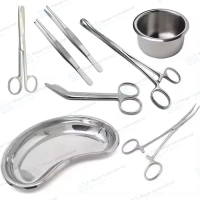 Surgical Dressing Instruments Set Steel Tools Wound Care
