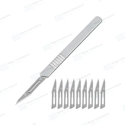 Surgical Sterile Steel Scalpel Blade Box Compatible Handle