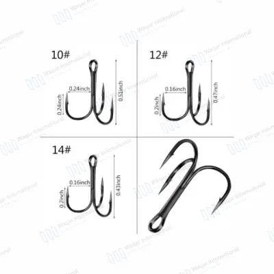 Triple Stinger Treble Glow Hooks-Stainless Steel Corrosion Resistant Circle