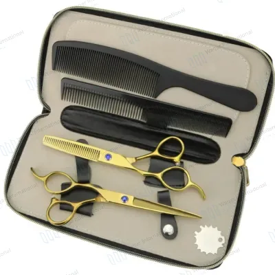 Stainless Steel Salon Barber Shear Set Kit