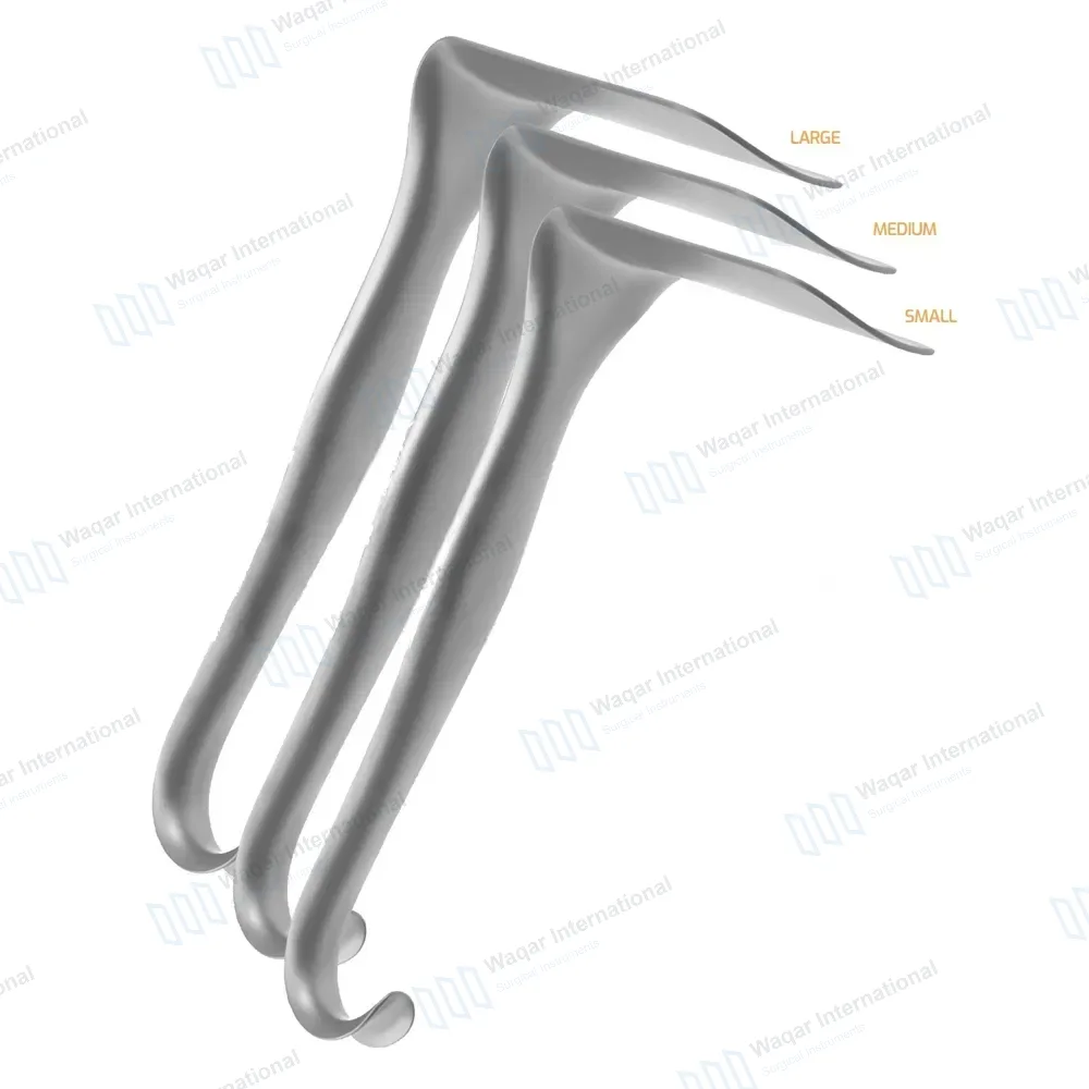 3 Pcs Jackson Vaginal Retractor Set 7″ (17.8 cm) Small, Medium & Large