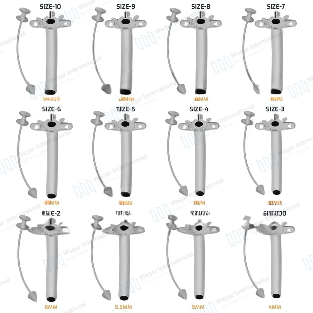 12 Pcs Jackson Trachea Tubes Set Size #00 – #10