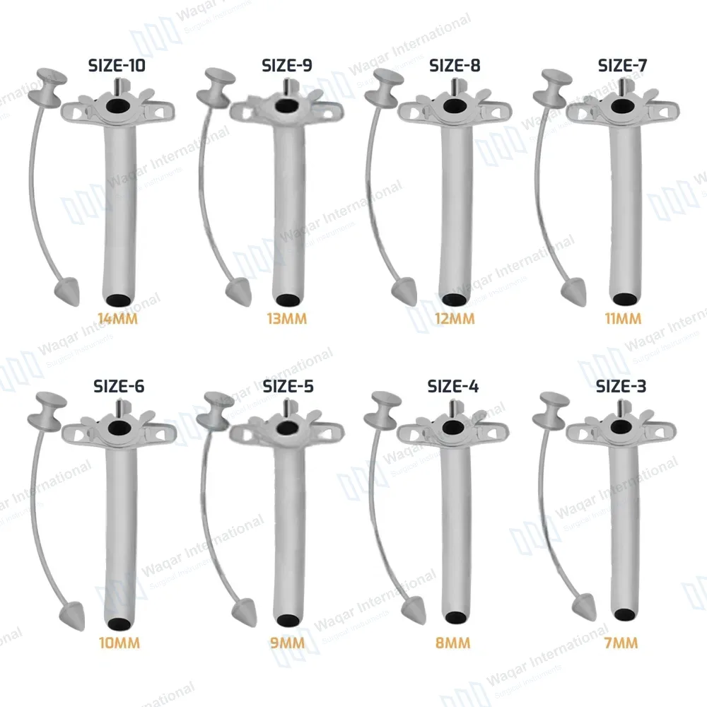 8 Pcs Jackson Trachea Tubes Set Size #3 – #10