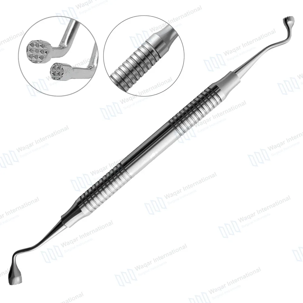 Graft Packer Small 3mm-4mm Serrated Tip Hollow Handle