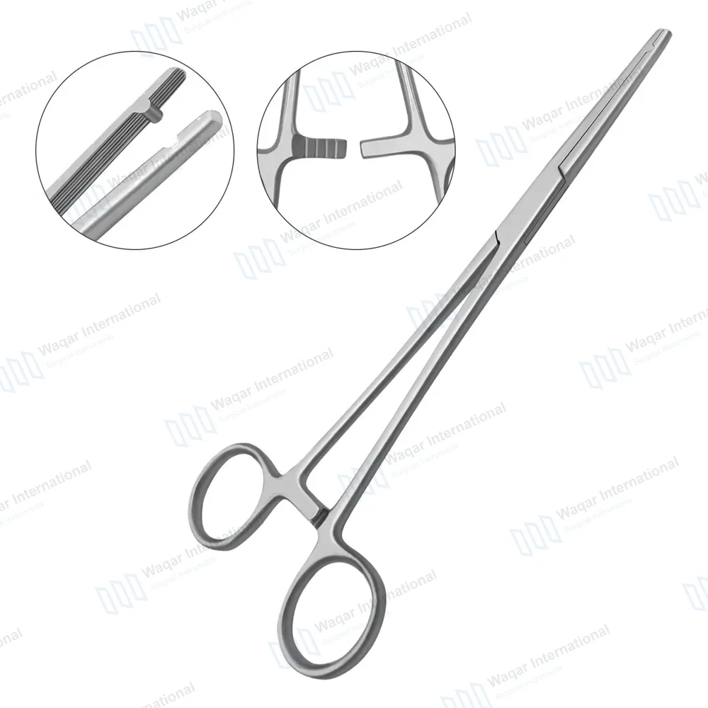 Heaney-Ballentine Hysterectomy Forcep 8.5″ Straight Longitudinal Serrated Single Tooth