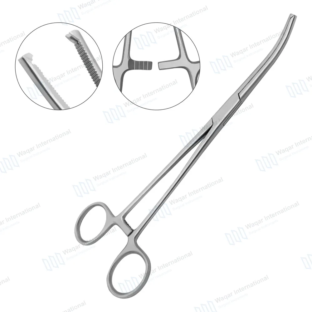 Rochester-Ochsner Forceps 8″ Curved 1×2 Teeth Serrated Jaws