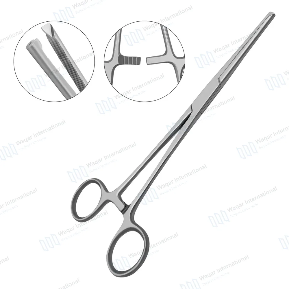 Rochester-Ochsner Forceps 8″ Straight 1×2 Teeth Serrated Jaws